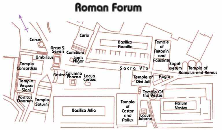 foro-romano-mapa